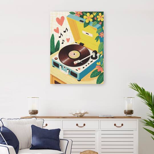 I Love Vinyl Canvas Giclée Art